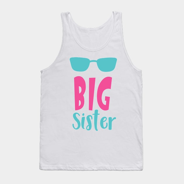 Big Sister, Older Sister, Sunglasses, Sibling Tank Top by Jelena Dunčević